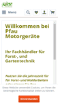 Mobile Screenshot of pfau-motorgeraete.de